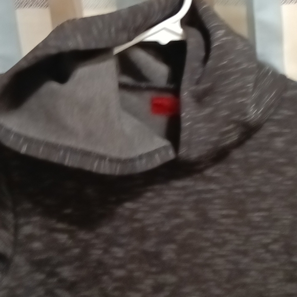 FINAL PRICE HAUS OF JR black and gray s/s hooded sweatshirt w side zippers 12 - Picture 4 of 4